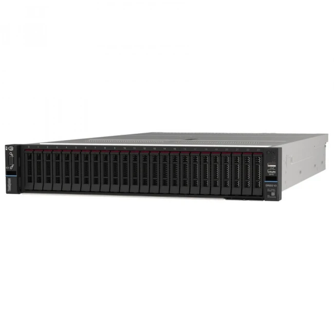 Сервер Lenovo ThinkSystem SR650 V3 3U 7D76CTO1WW-1 3U Rack, Xeon Silver 4510, 2400 МГц, 12, 30, 1 x 32 ГБ, SFF 2.5", 8