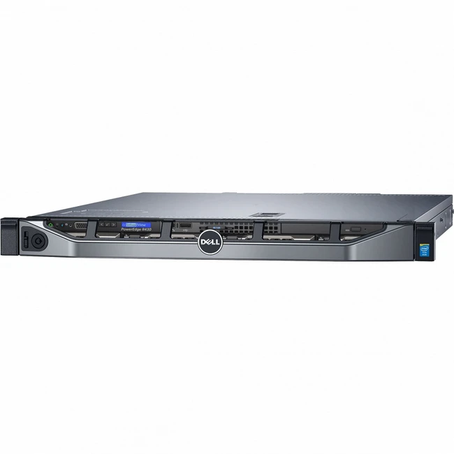 Сервер Dell PowerEdge R430 POWEREDGE R430/FRTQQ52 (1U Rack, Xeon E5-2630 v3, 2400 МГц, 8, 20, 1 x 8 ГБ, SFF 2.5", 8)