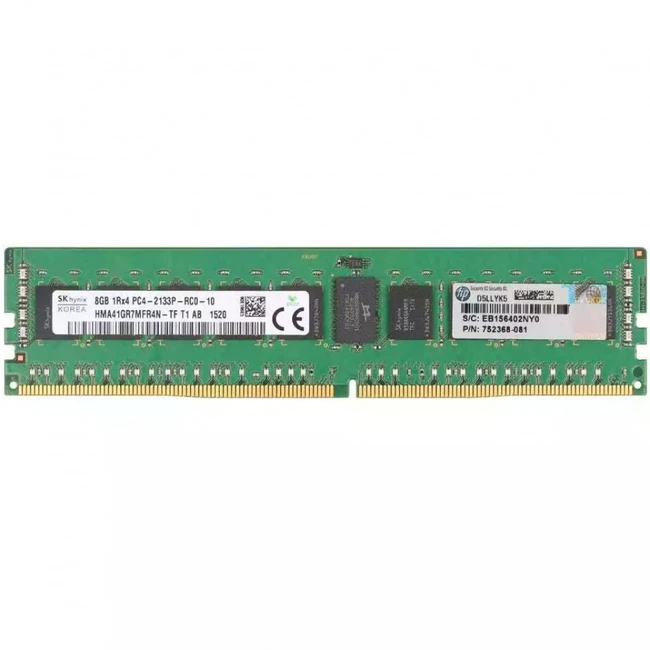 Серверная оперативная память ОЗУ HPE 8GB (1x8GB) Single Rank x4 DDR4-2133 CAS-15-15-15 Registered Memory Kit 726718-B21 8 ГБ, DDR4