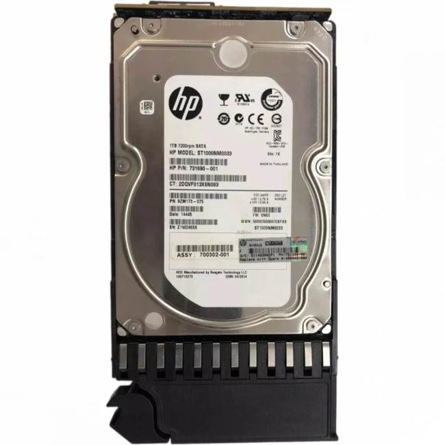 Опция для системы хранения данных СХД HP MSA2 1TB 7.2K 3.5 SATA AJ740A Диск для СХД