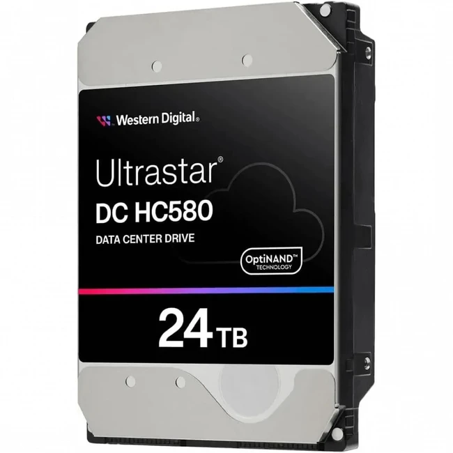 Серверный жесткий диск Western Digital 24Tb SATA-III WD Ultrastar DC HC580 WUH722424ALE6L4 (3,5 LFF, 24 ТБ, SATA)
