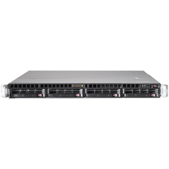 Сервер Supermicro CSE-813MF2TQC-R804CB 813R4214R (1U Rack, Xeon Silver 4214R, 2400 МГц, 12, 16.5, 4 x 32 ГБ, LFF 3.5", 4)