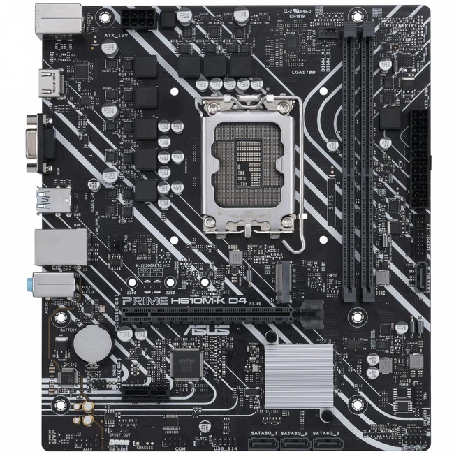 Материнская плата Asus PRIME H610M-K D4 PRIME H610M-K D4 / 90MB1A10-M0EAY0 Micro-ATX, LGA 1700