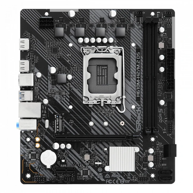 Материнская плата ASRock H610M-H2/M.2 D5 DDR5 (Micro-ATX, LGA 1700)