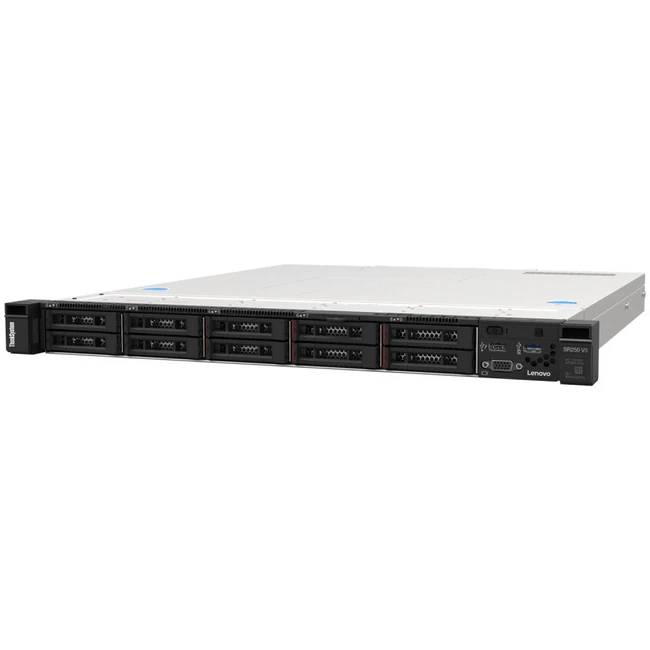 Сервер Lenovo ThinkSystem SR250 V3 7DCLA00TEA (1U Rack, Xeon E-2468, 2600 МГц, 8, 24, 1 x 32 ГБ, SFF 2.5", 8)