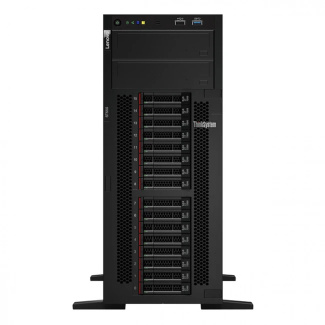 Сервер Lenovo ThinkSystem ST550 Server 7X10A0EKEA (Tower, Xeon Silver 4210R, 2400 МГц, 10, 13.75, 1 x 32 ГБ, SFF 2.5", 8)