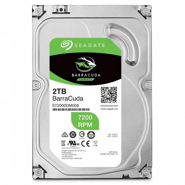 Серверный жесткий диск Seagate 2Tb SATA-III Seagate Barracuda ST2000DM008 Pull 3,5 LFF, 2 ТБ, SATA
