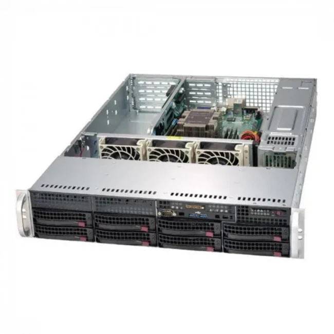 Сервер Supermicro SYS-6029P-TR SYS6029PTR6244 (2U Rack, Xeon Gold 6244, 3600 МГц, 8, 24.75, 4 x 32 ГБ, SFF + LFF  2.5" + 3.5", 8, 2x 960  ГБ)