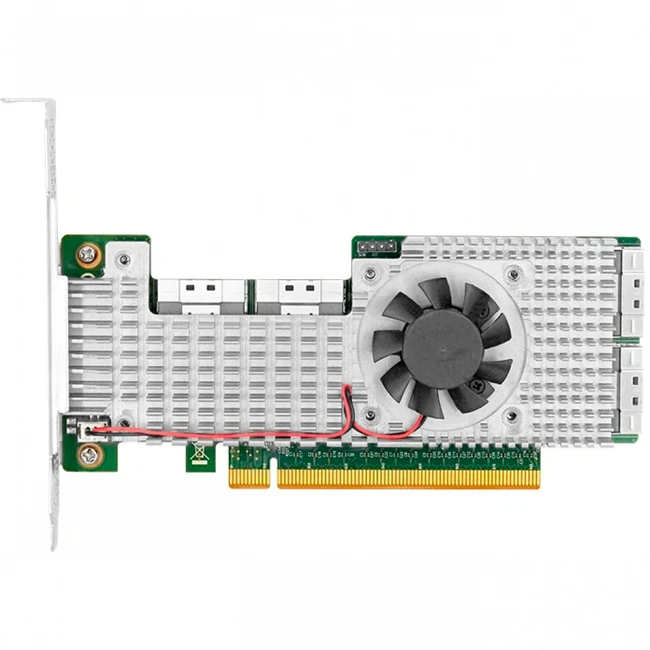 Аксессуар для сервера LR-Link PCle4.0 x16 4*SFF-8654 8i NVMe Switch Adapter LRNV9F48