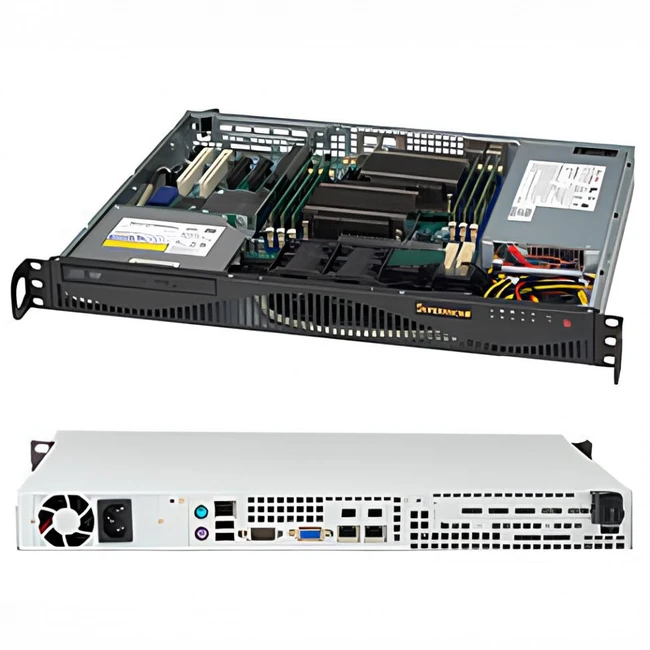 Сервер Supermicro 512F-350/X11SDV-12С-TP8F (1U Rack, Xeon® D-2166NT, 2000 МГц, 12, 16, 1 x 32 ГБ, SFF 2.5", 12, 2x 960  ГБ)