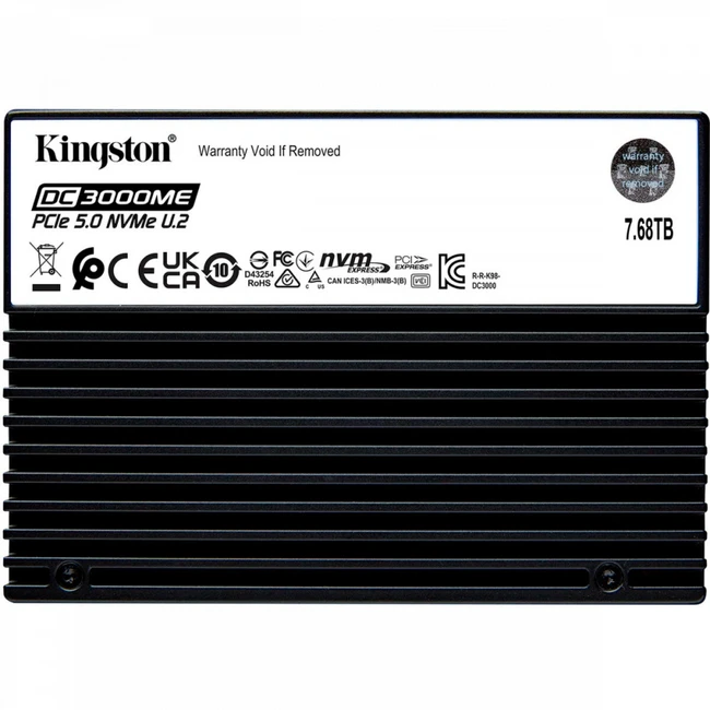 Серверный жесткий диск Kingston SEDC3000ME/7T6 (2,5 SFF, 7.68 ТБ, PCIe)