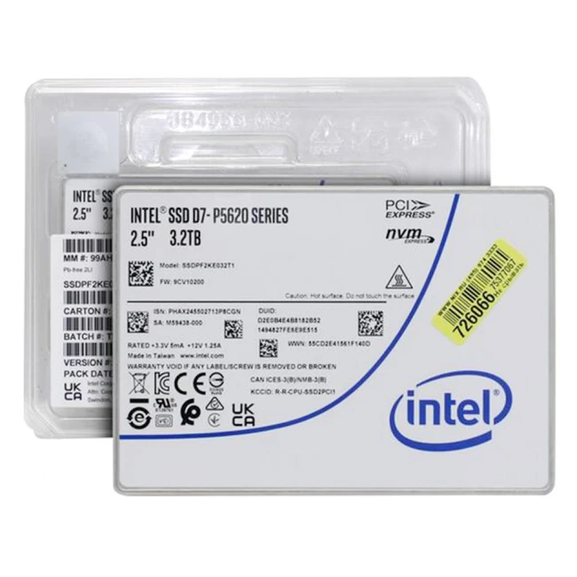 Серверный жесткий диск Solidigm SSD D7-P5620 Series, 3200GB SSDPF2KE032T11Z 2,5 SFF, 3.2 ТБ, PCIe