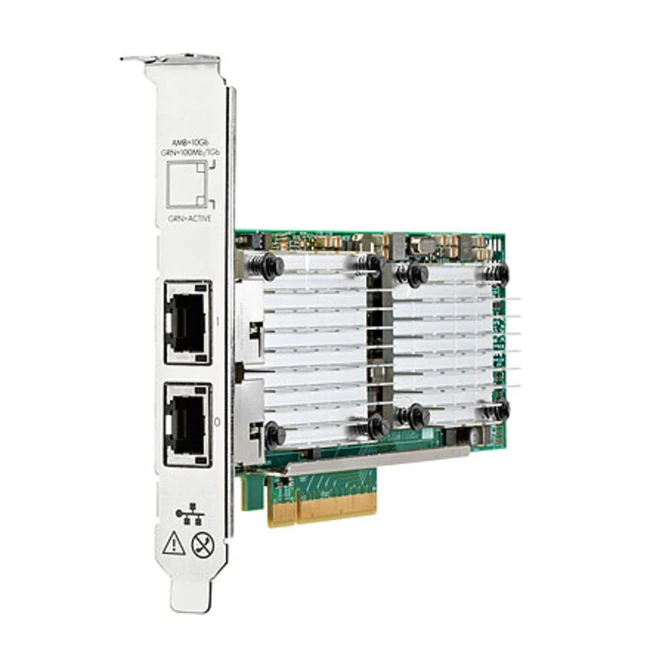Сетевая карта HPE Двухпортовый адаптер Ethernet 10 ГБ 530T 656596-B21 Ethernet (LAN / RJ45)