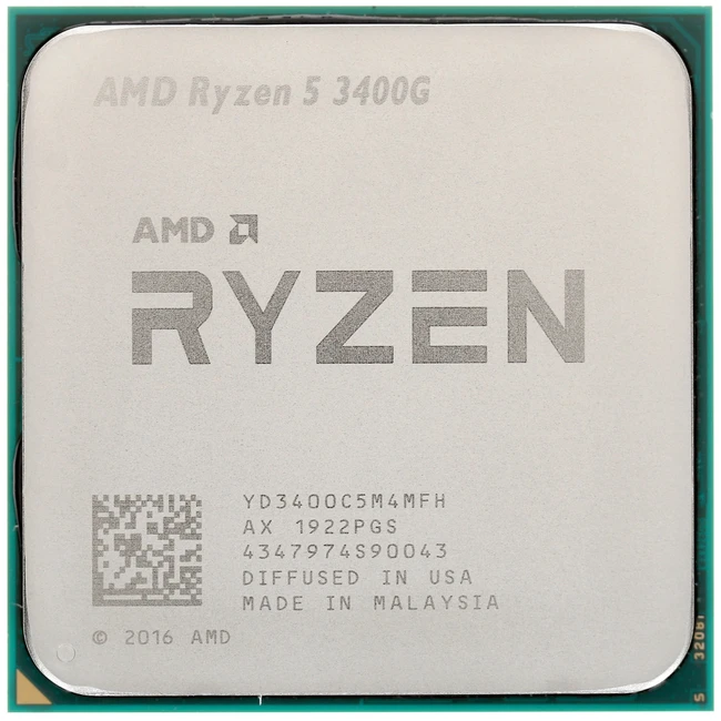Процессор AMD Ryzen 5 3400G OEM (4, 3.7 ГГц, 4 МБ, OEM)