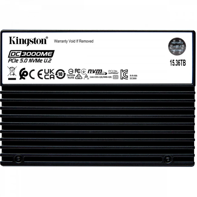 Серверный жесткий диск Kingston SEDC3000ME/15T3 (2,5 SFF, 15.36 ТБ, PCIe)
