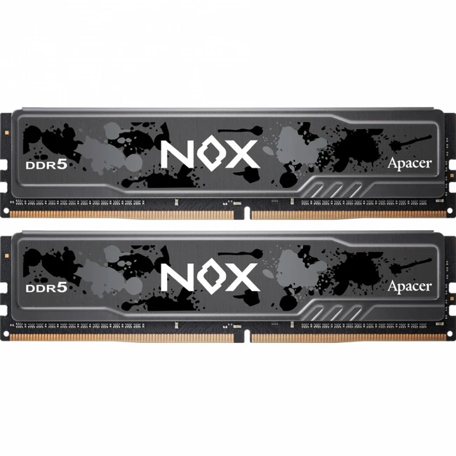 ОЗУ Apacer NOX Black AH5U64G60C622MBAA-2 DIMM, DDR5, 64 Гб (2 х 32 Гб), 6000 МГц