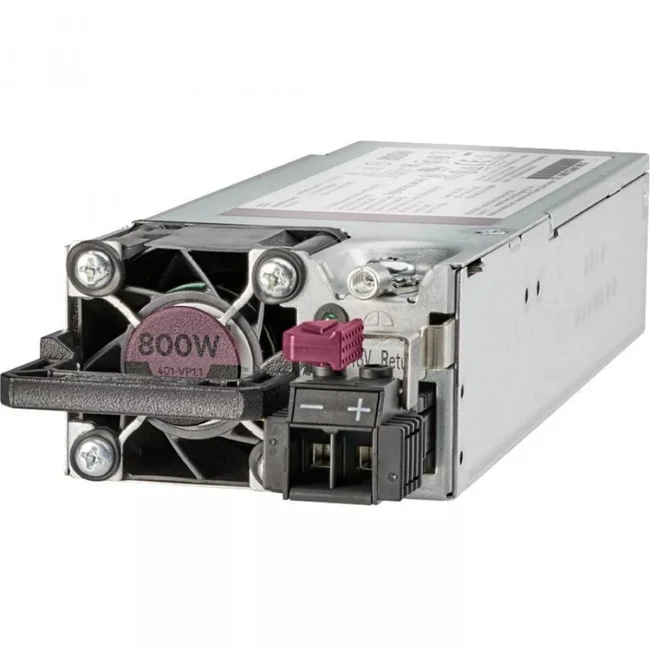 Серверный блок питания HPE 800W Flex Slot 48VDC Hot-Plug Low Halogen PSU 865434-B21 (ATX, 800 Вт)
