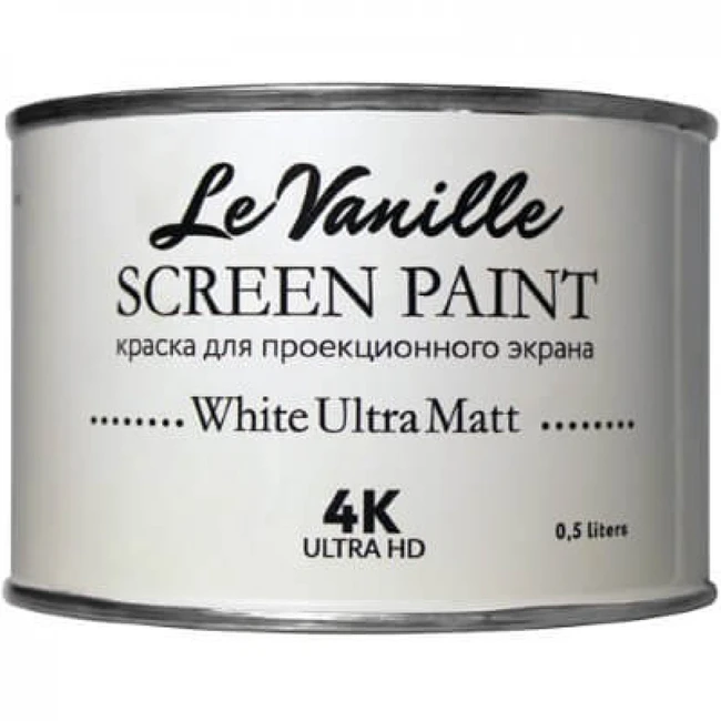 Аксессуар для проектора Le Vanille Screen Проекционная краска White Ultra Matt 0,5 L WhiteUltraMatt/0,5L