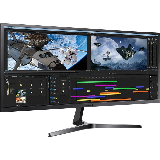 Монитор Samsung UltraWide LS34J550WQIXCI (34 ", VA, Ultra-Wide QHD 3440x1440 (21:9), 75 Гц)