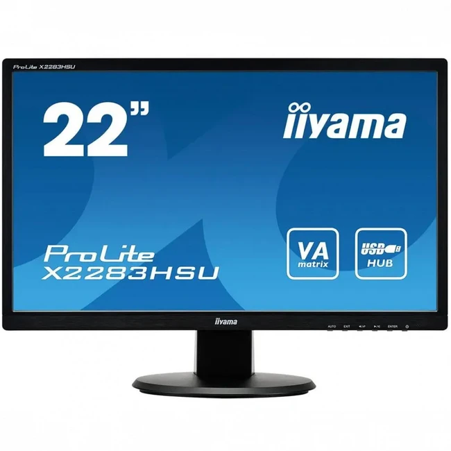 Монитор IIYAMA X2283HSU-B1DP 21.5 ", VA, Full HD 1920x1080 (16:9), 60 Гц