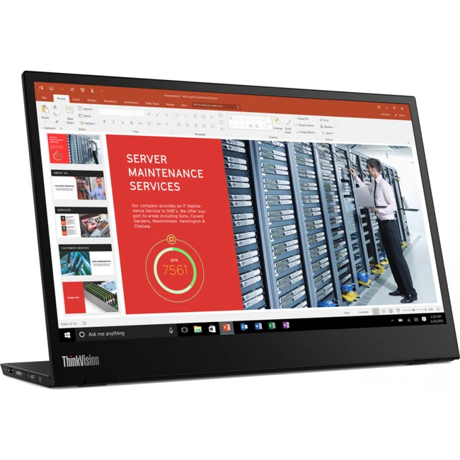 Монитор Lenovo ThinkVision M14 61DDUAT6EU 14 ", IPS, Full HD 1920x1080 (16:9), 60 Гц