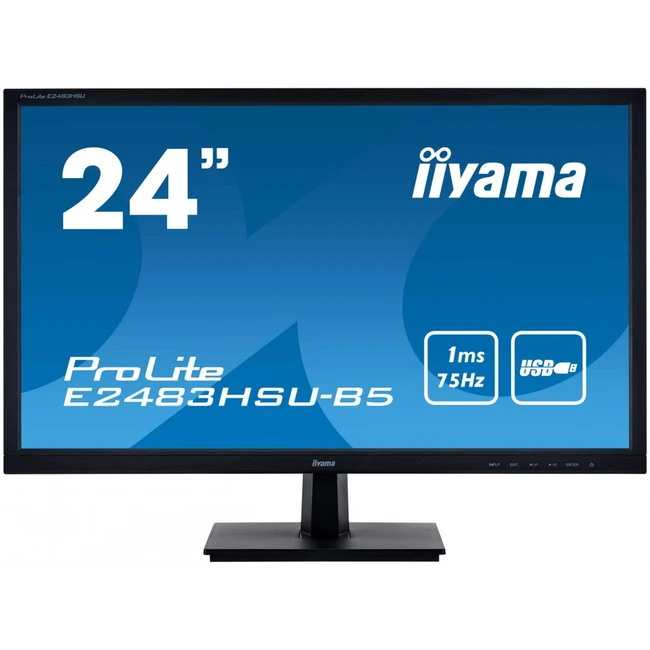 Монитор IIYAMA E2483HSU-B5 (24 ", TN, Full HD 1920x1080 (16:9), 60 Гц)