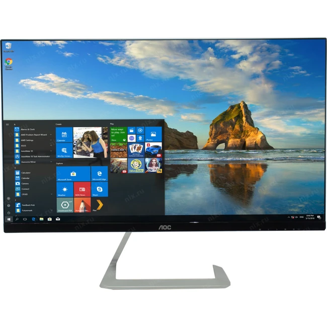 Монитор AOC Q27T1 Silver-Black PORSCHE design (27 ", IPS, Quad HD 2560x1440 (16:9), 75 Гц)