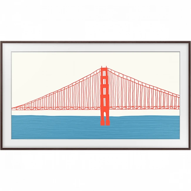 Опция к телевизору Samsung Дополнительная рамка для The Frame 55" 2021 (коричневый) VG-SCFA55BWBRU