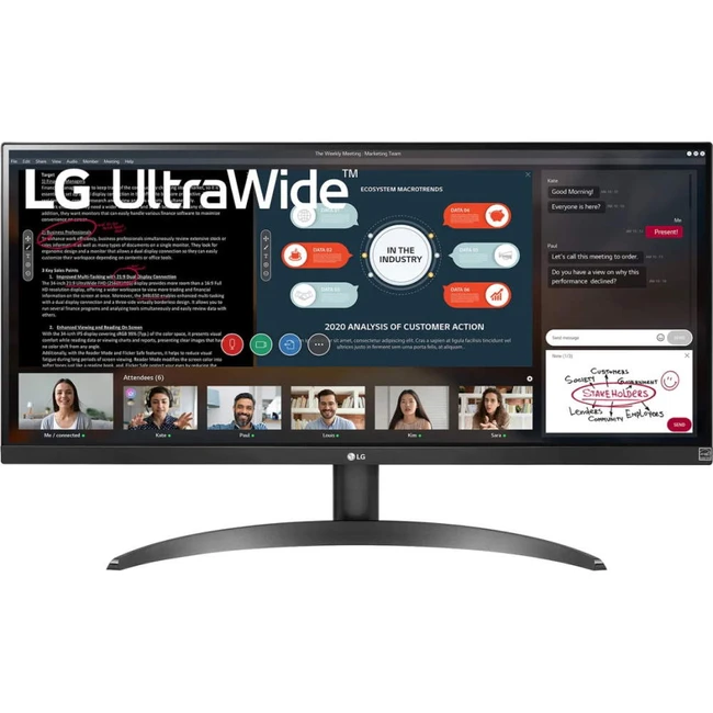 Монитор LG UltraWide 29WP500 29WP500-B (29 ", IPS, Ultra-Wide Full HD 2560x1080 (21:9), 75 Гц)