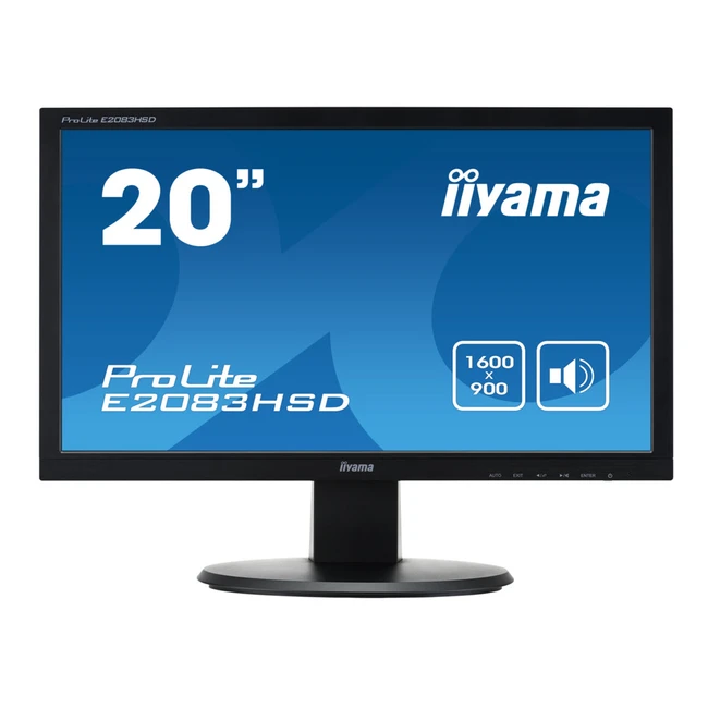 Монитор IIYAMA E2083HSD-B1 (19.5 ", TN, HD+ 1600x900 (16:9))