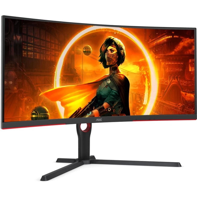 Монитор AOC CU34G3S CU34G3S/BK (34 ", VA, Ultra-Wide QHD 3440x1440 (21:9), 165 Гц)
