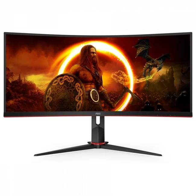 Монитор AOC CU34G2X/BK (34 ", VA, Ultra-Wide QHD 3440x1440 (21:9), 144 Гц)
