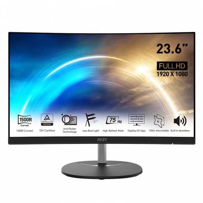 Монитор MSI PRO MP241CA 9S6-3PA9CT-023 (23.6 ", VA, Full HD 1920x1080 (16:9), 75 Гц)