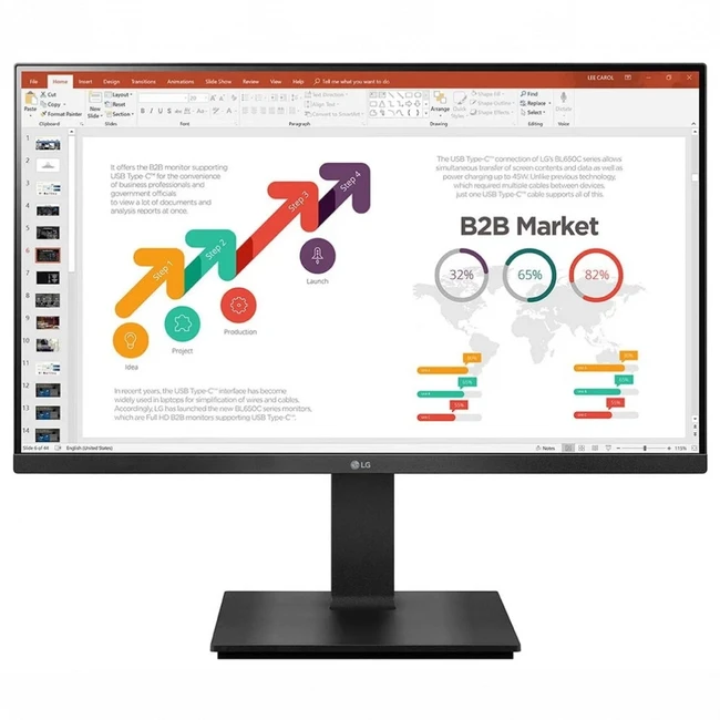 Монитор LG 24BP450Y-B (23.8 ", IPS, Full HD 1920x1080 (16:9), 75 Гц)