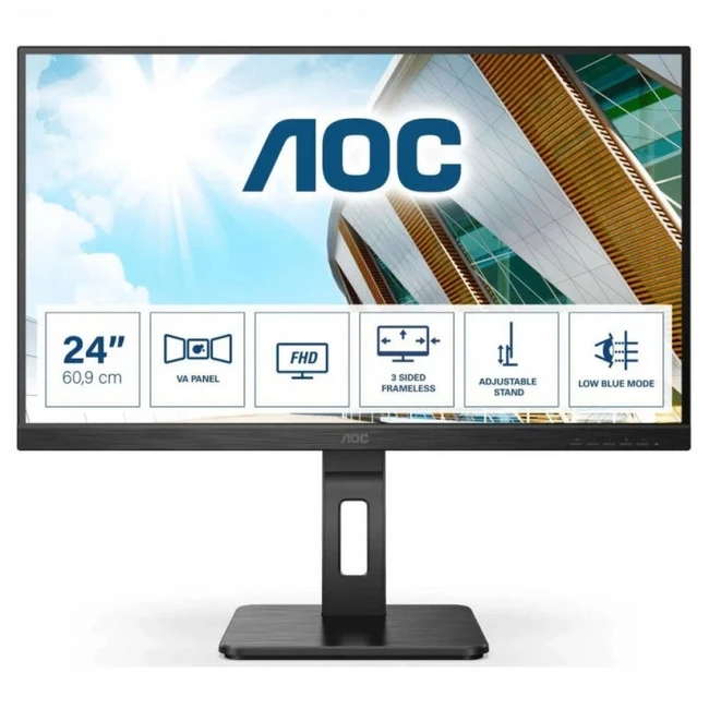 Монитор AOC 24P2QM (23.8 ", IPS, Full HD 1920x1080 (16:9), 75 Гц)