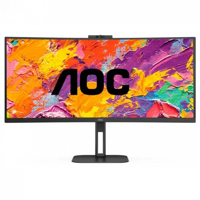 Монитор AOC CU34V5CW/BK CU34V5C/BK 34 ", VA, Ultra-Wide QHD 3440x1440 (21:9), 100 Гц
