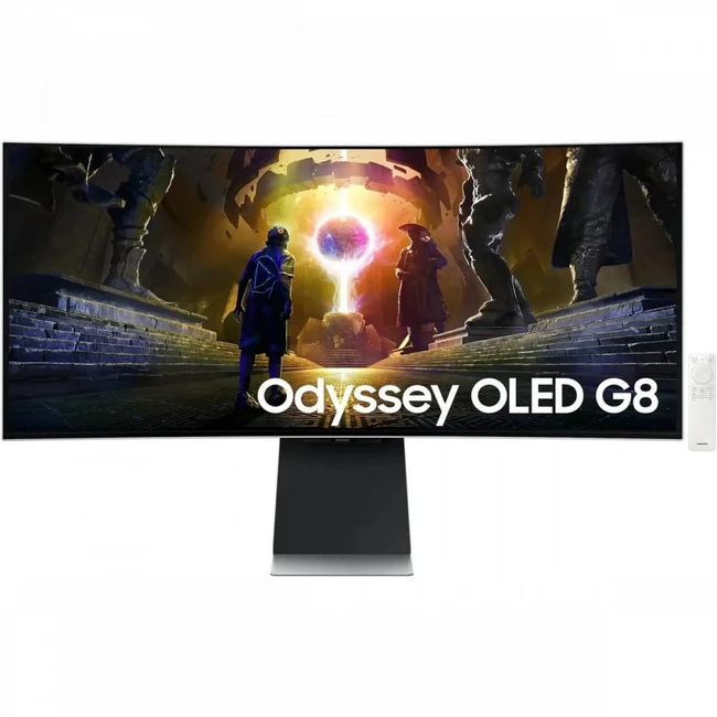Монитор Samsung G855D Odyssey G8 LS34DG852SMXUE 34 ", OLED, Ultra-Wide QHD 3440x1440 (21:9), 175 Гц