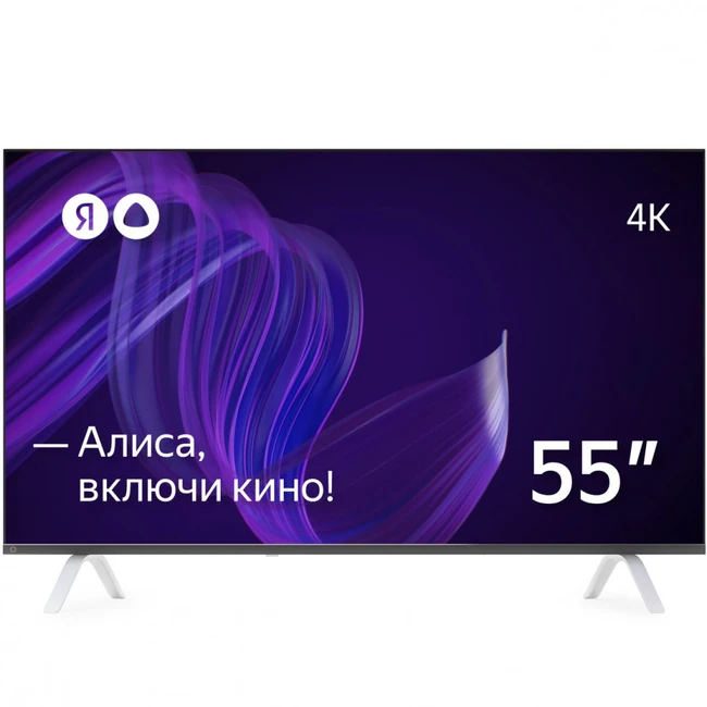 Телевизор Яндекс Умный телевизор с Алисой 55" YNDX-00073 (55 ", Smart TV, Черный)