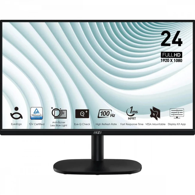 Монитор MSI PRO MP245V 9S6-3PC0CM-014 23.8 ", VA, Full HD 1920x1080 (16:9), 100 Гц