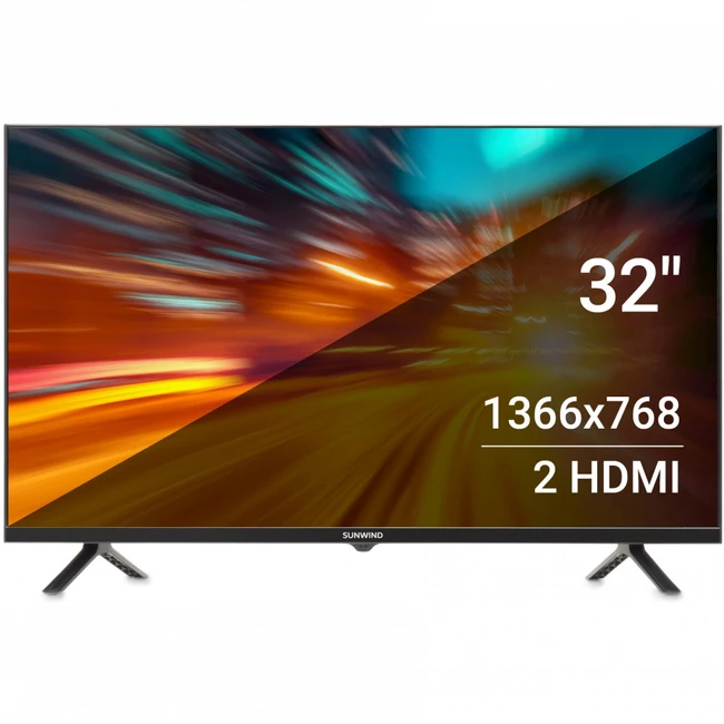 Телевизор SunWind LED32XB200 SUN-LED32XB200 (32 ", Черный)