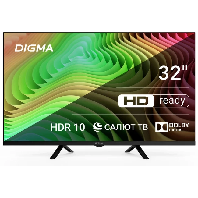 Телевизор Digma 32" DM-LED32SBB34 (32 ", Smart TV, Черный)