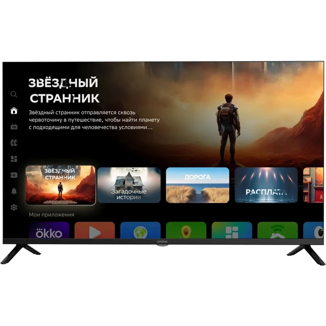 Телевизор Digma 40" DM-LED40SBB36 (40 ", Smart TV, Черный)