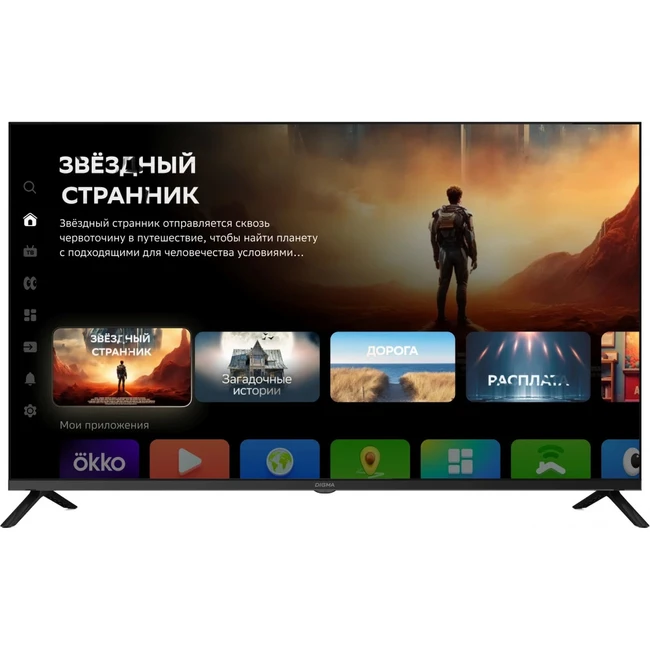 Телевизор Digma 43" DM-LED43UBB40 (43 ", Smart TV, Черный)