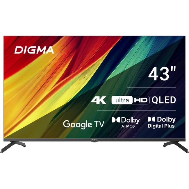 Телевизор Digma 43" DM-LED43UQB31 (43 ", Smart TV, Черный)