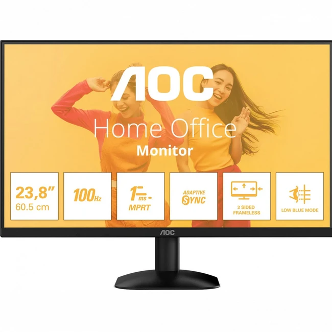 Монитор AOC 24B35HM2 Black 23.8 ", VA, Full HD 1920x1080 (16:9), 100 Гц
