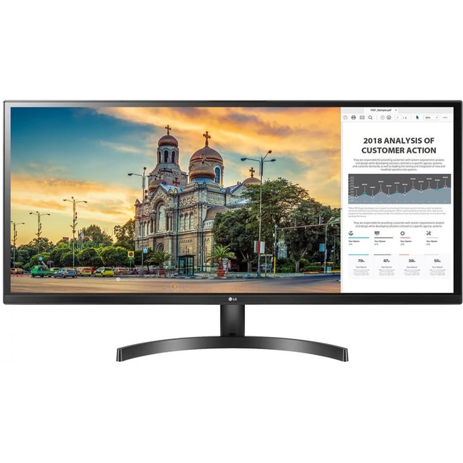 Монитор LG Gaming 34WK500-P.ARUZ (34 ", IPS, Ultra-Wide Full HD 2560x1080 (21:9), 60 Гц)