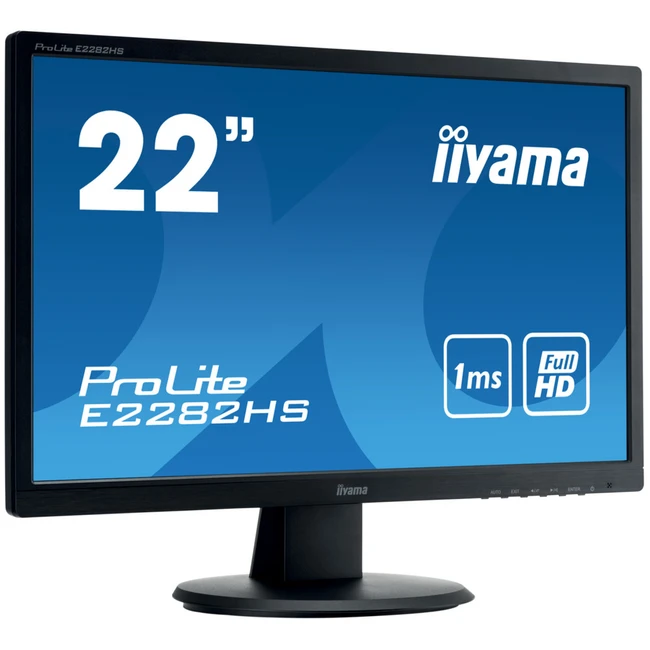 Монитор IIYAMA ProLite E2282HS-B1 21.5 ", TN, Full HD 1920x1080 (16:9), 60 Гц