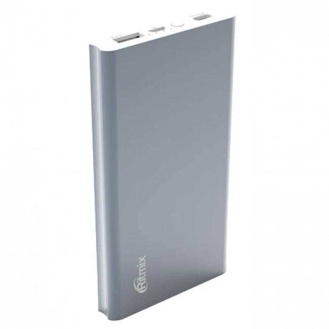 Внешний аккумулятор (Power Bank) Ritmix RPB-10977PQC 10000mAh RPB-10977PQC Gray (10000 мАч, Серый)