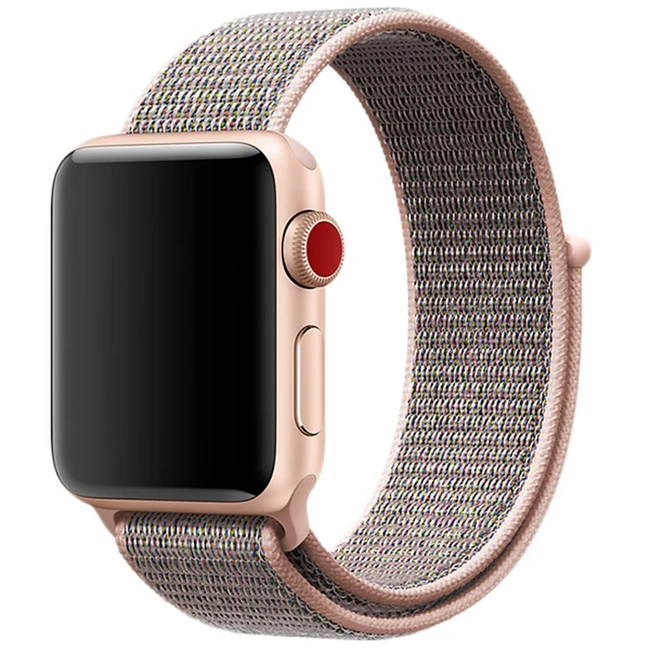 Apple Ремешок  38mm Pink Sand Sport Loop MQW02ZM/A