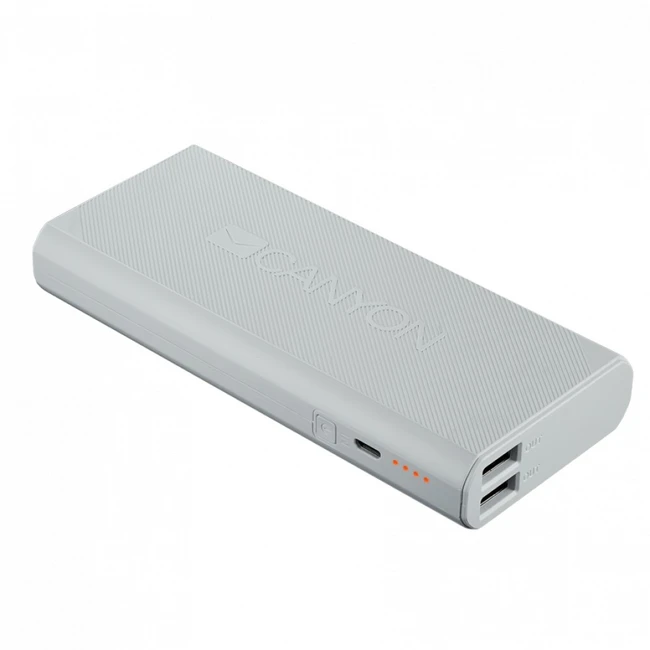 Внешний аккумулятор (Power Bank) Canyon CNE-CPBF130W (13000 мАч, Серебро)